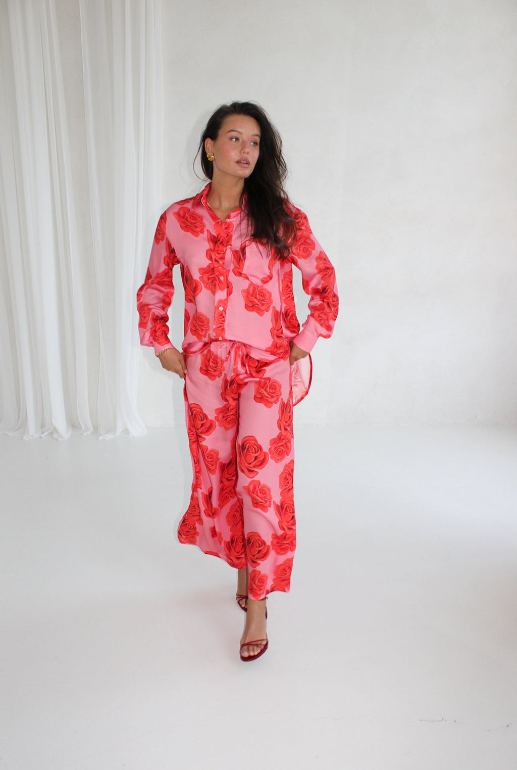 SPODNIE TONIA REGULAR ROSE LECOLLET