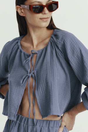 SHELL MUSLIN BLUE LECOLLET