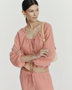 SHELL MUSLIN ROSE LECOLLET