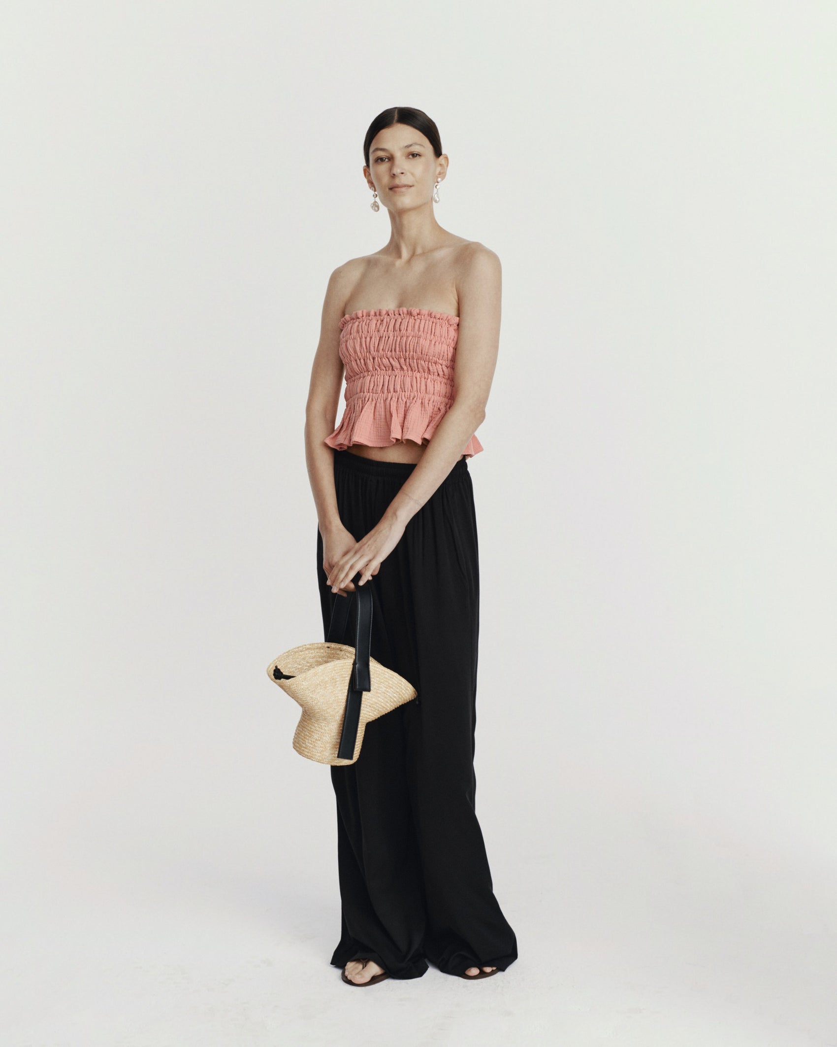 AIDA TOP MUSLIN ROSE LECOLLET