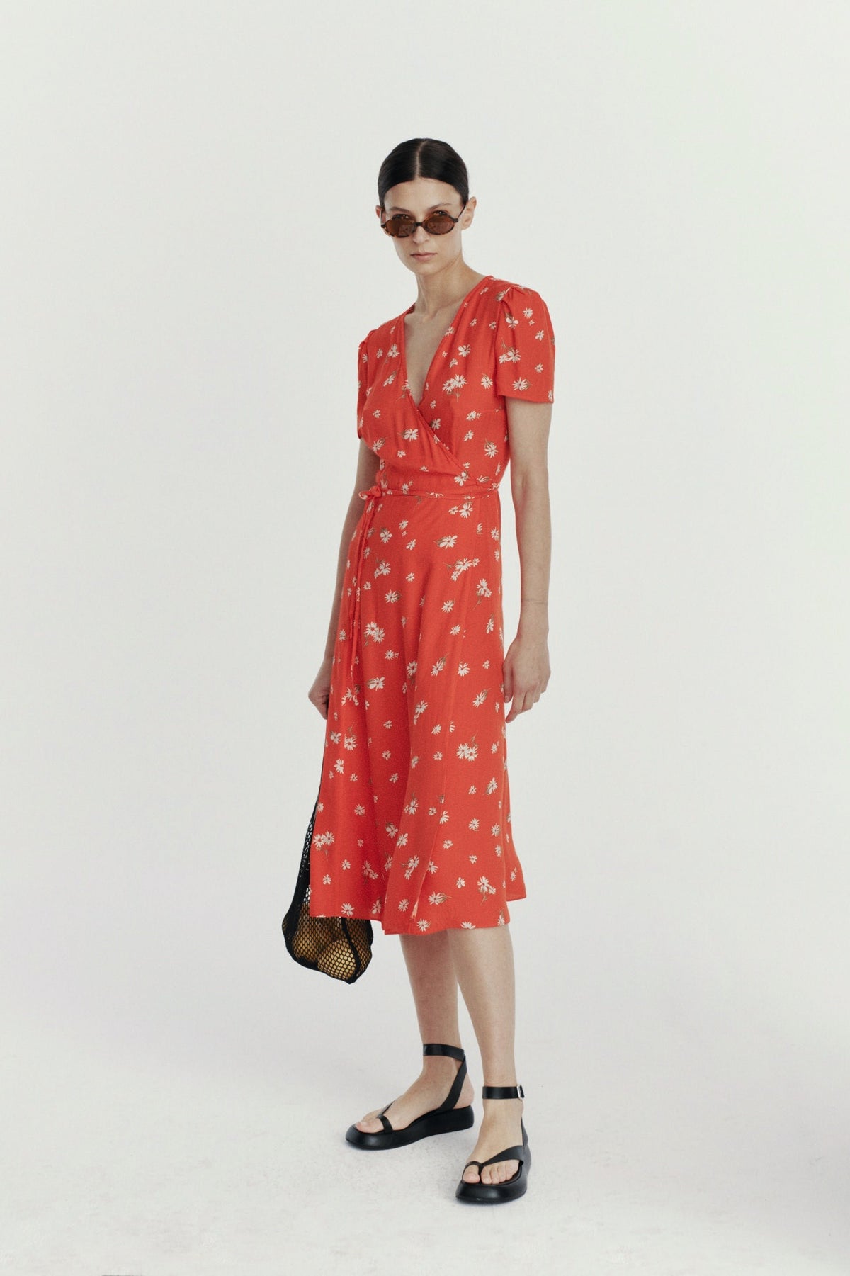 ANJA RED DAISY LECOLLET