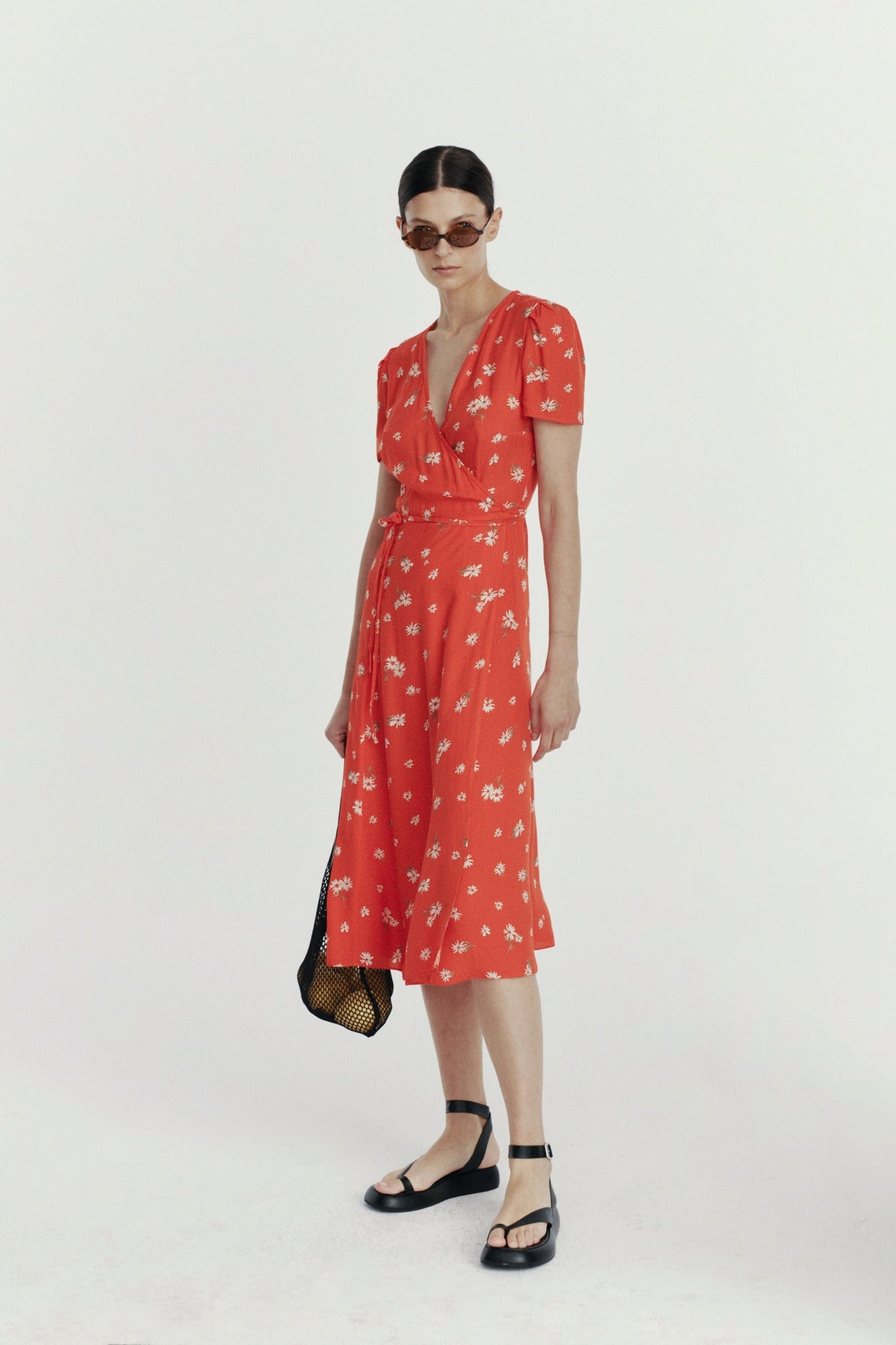 ANJA RED DAISY LECOLLET
