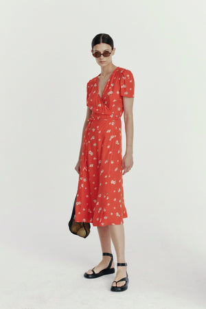 ANJA RED DAISY LECOLLET