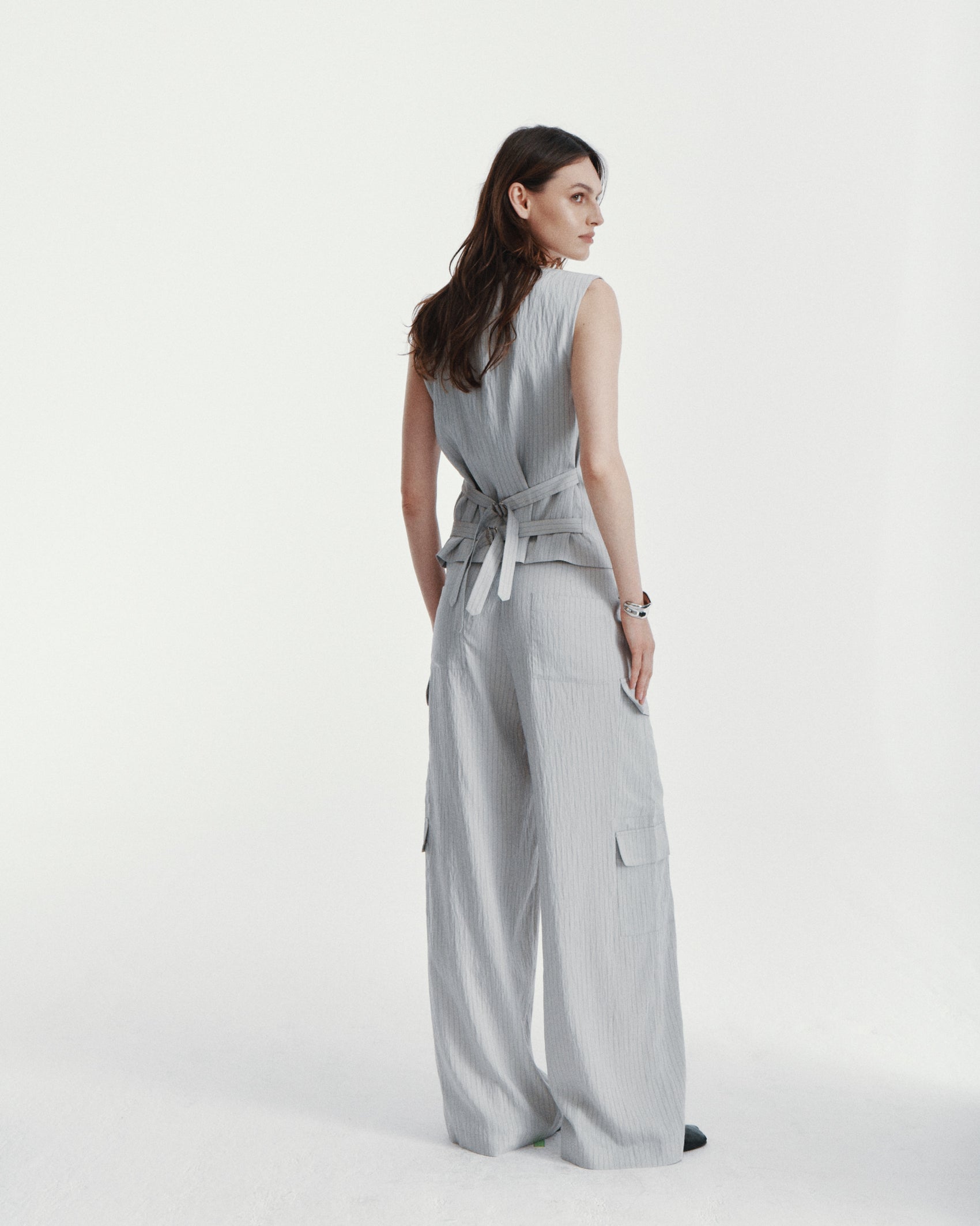 PACO PANTS GREY STRIPES LECOLLET