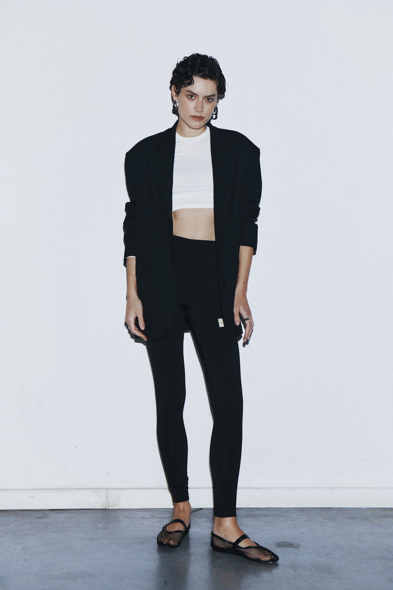 LEGGINSY TERMO LOGO BLACK