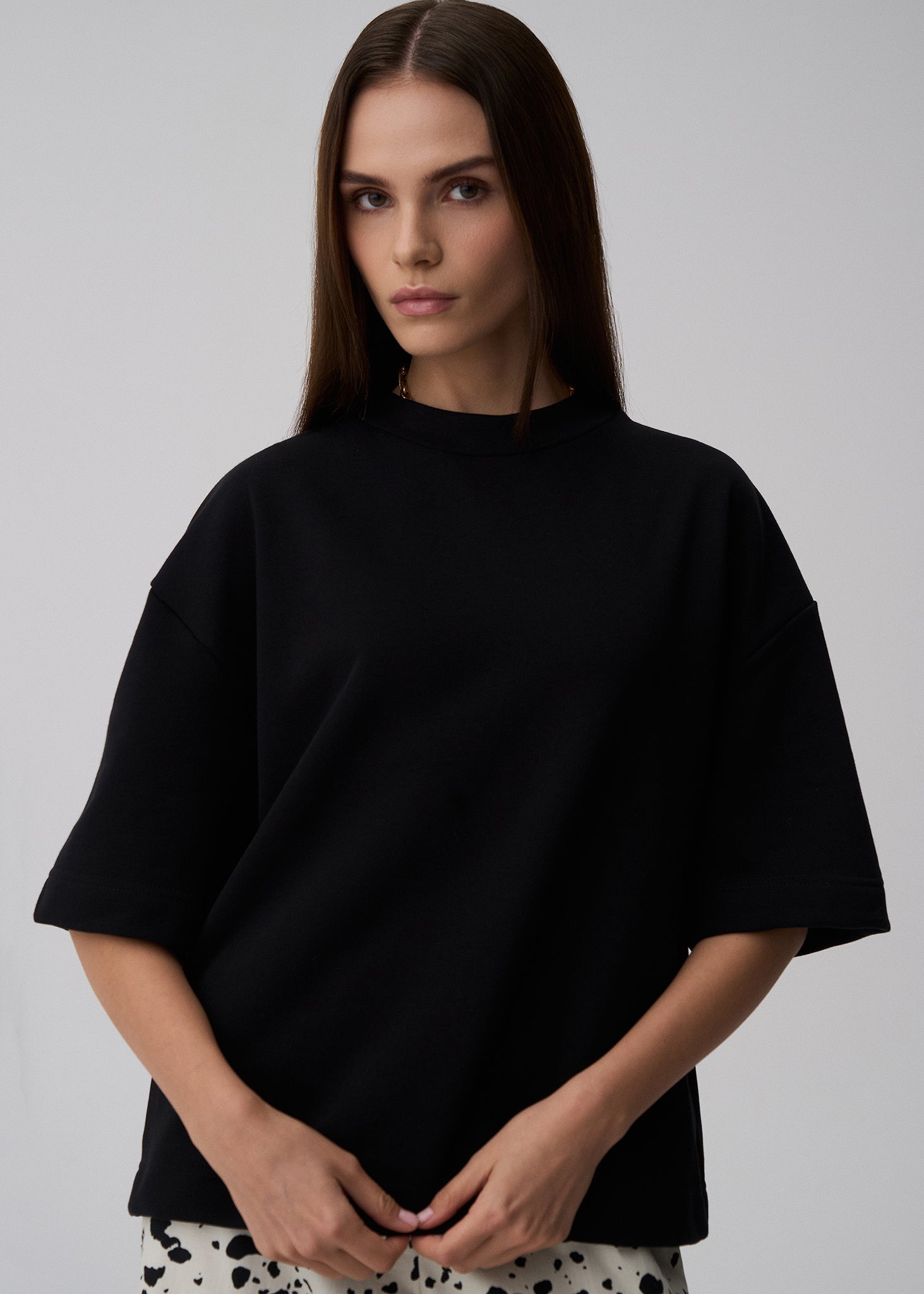 T-SHIRT CYNTHIA BLACK LECOLLET