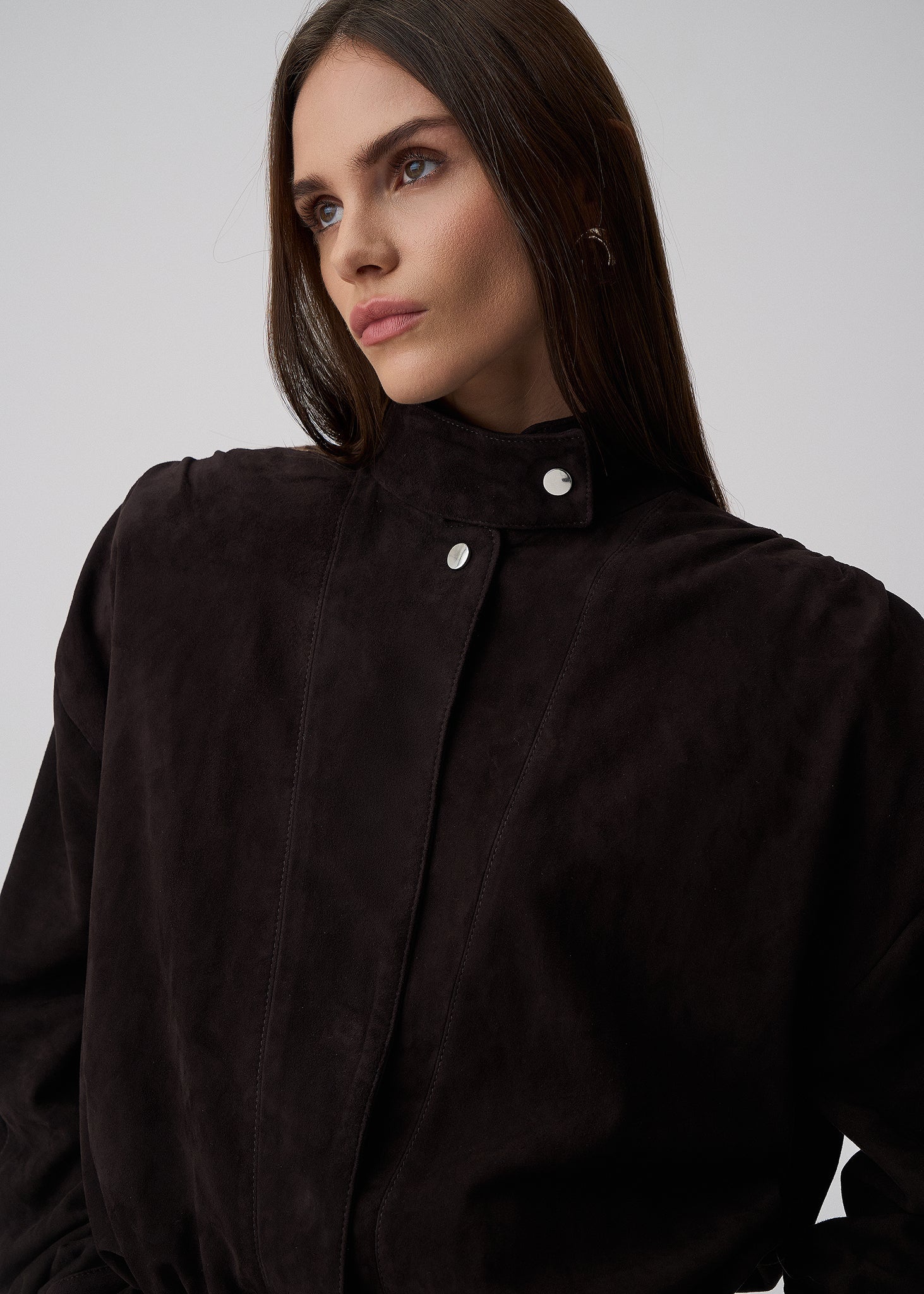 KURTKA ORLANDO BROWN SUEDE LECOLLET