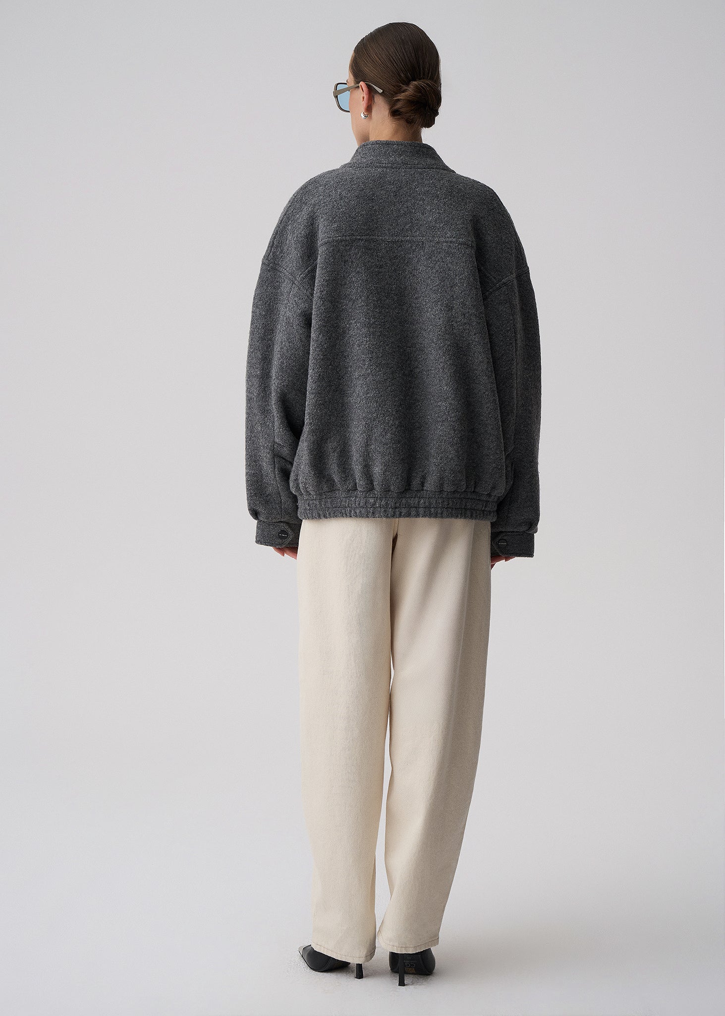 KURTKA DARCY WOOL GREY LECOLLET