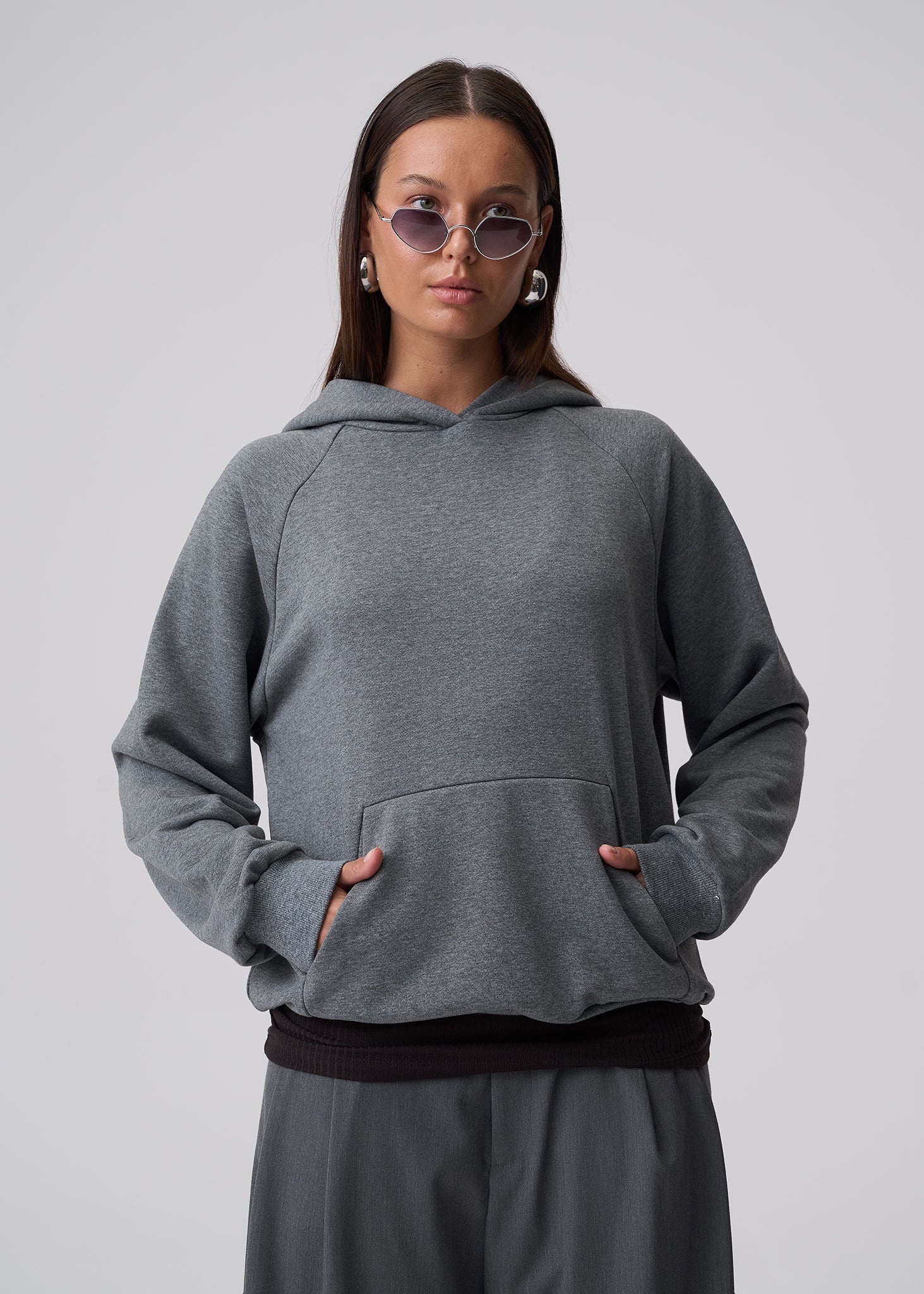 BLUZA MARCY GREY MELANGE LECOLLET