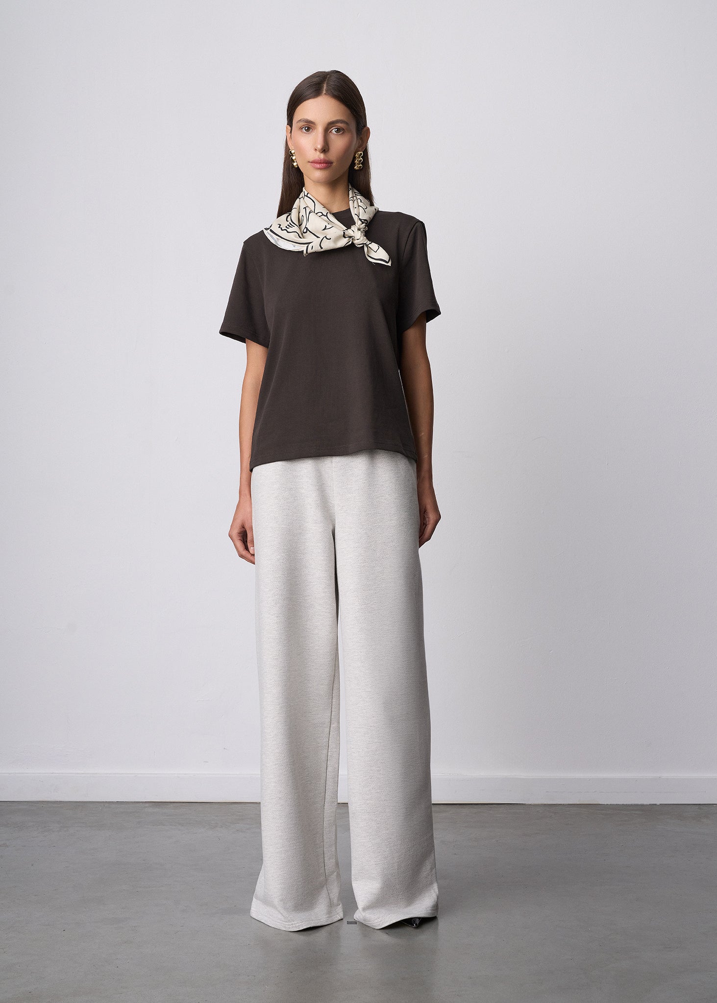 SPODNIE FRANKA GREY MELANGE LECOLLET