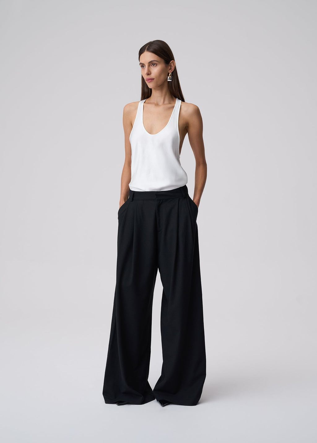 TOP SONIA SATIN OFF WHITE LECOLLET