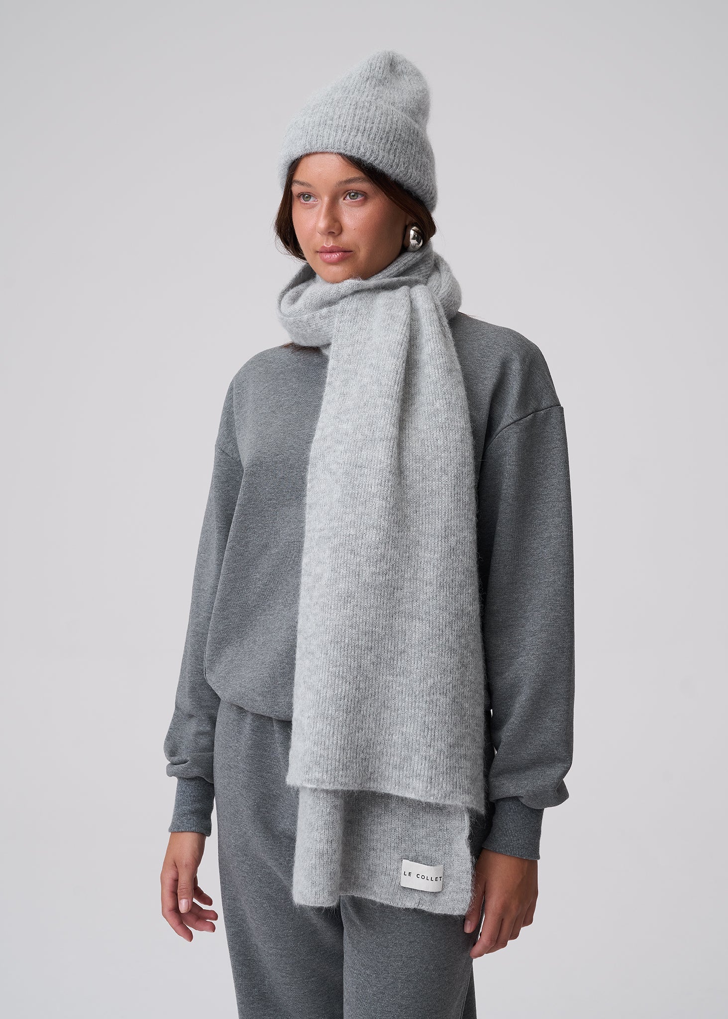 BLUZA CHARO GREY MELANGE LECOLLET