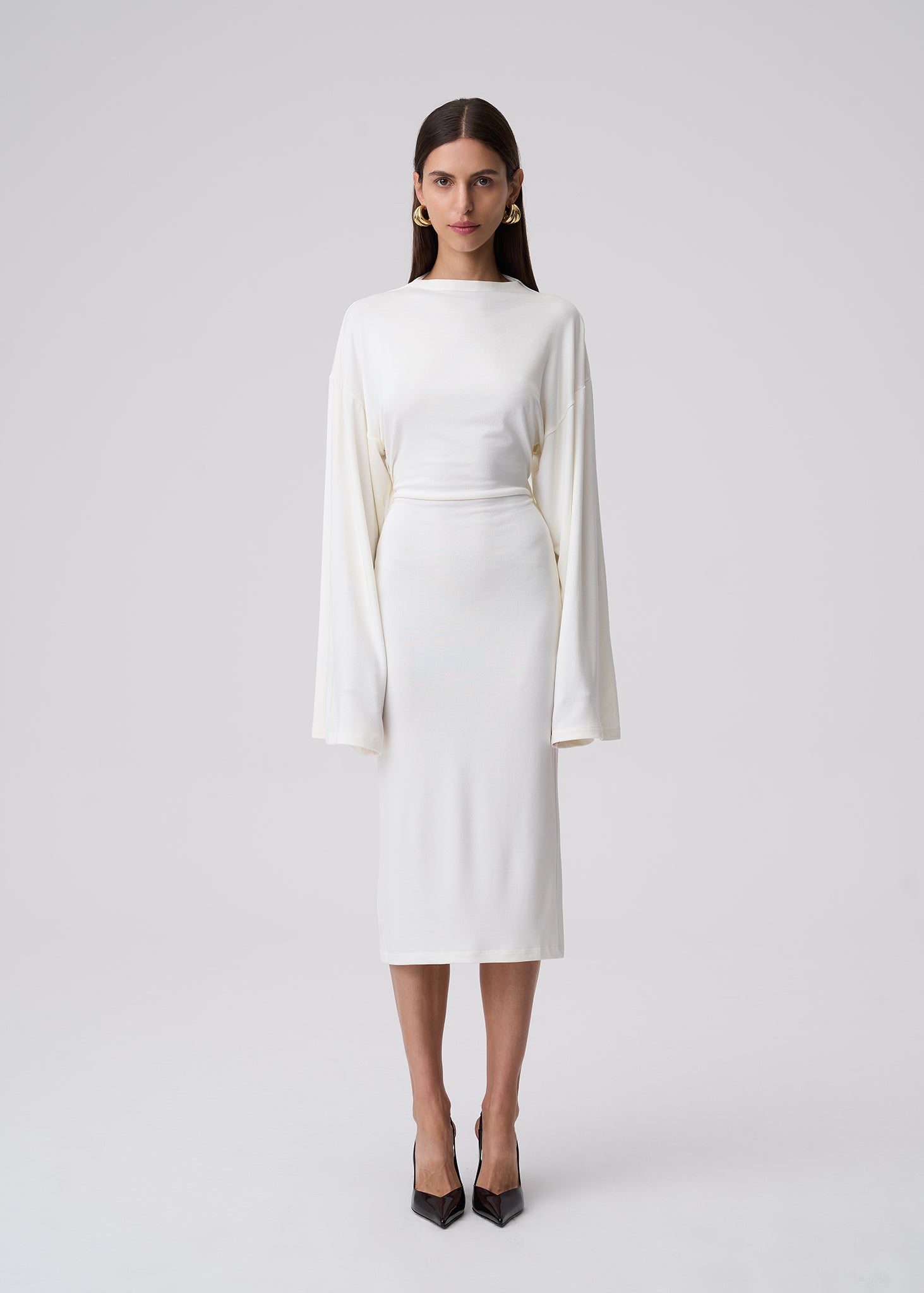 SUKIENKA AURI BACKLESS ECRU LECOLLET