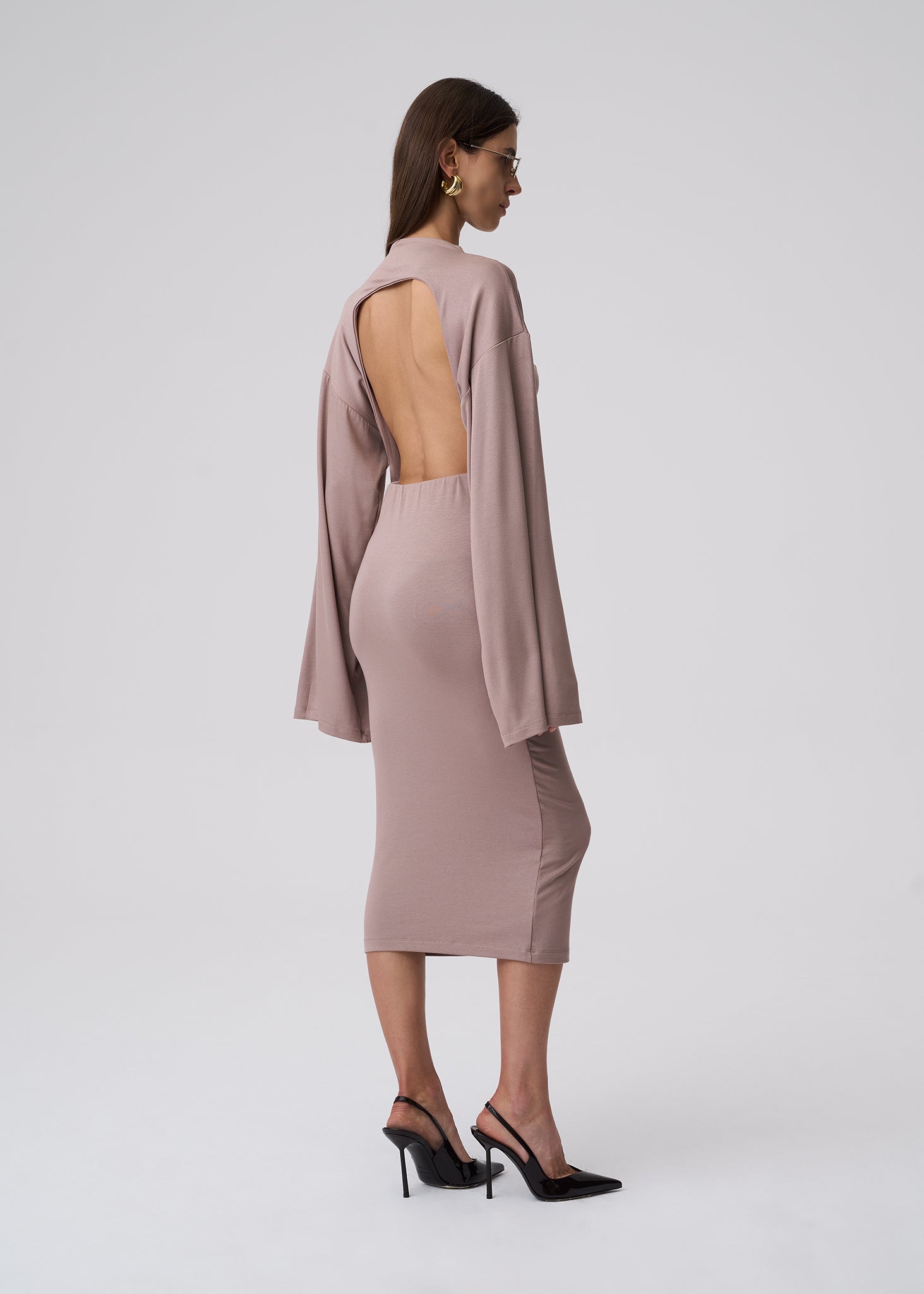 SUKIENKA AURI BACKLESS MOKKA LECOLLET