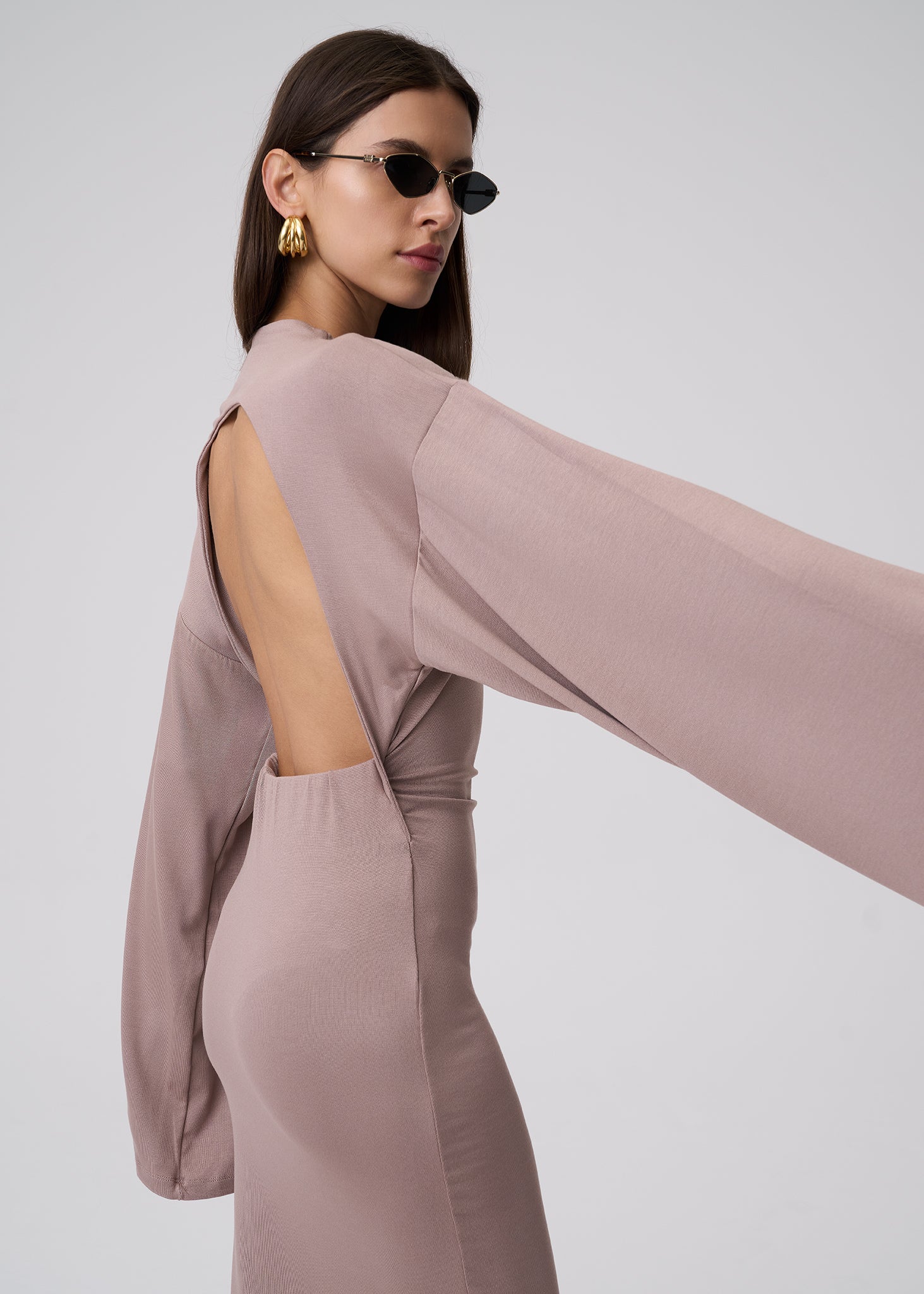 SUKIENKA AURI BACKLESS MOKKA LECOLLET