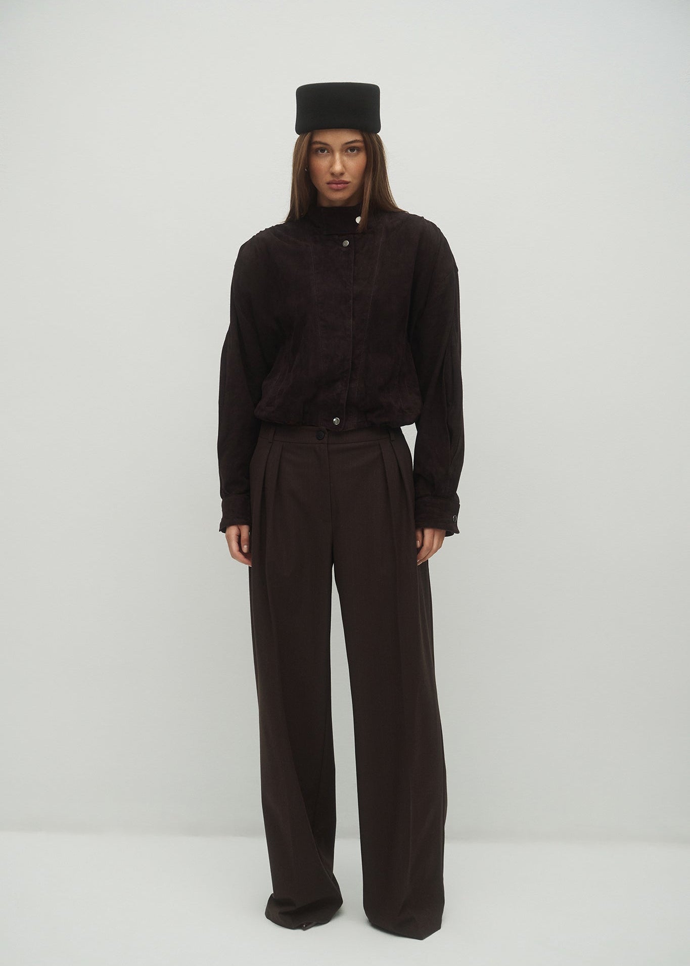 KURTKA ORLANDO BROWN SUEDE LECOLLET