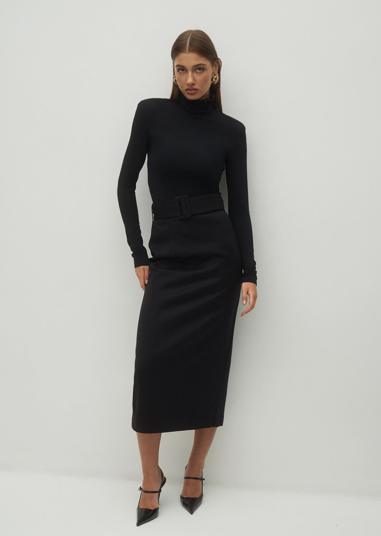 SPÓDNICA SORBONA BLACK LECOLLET