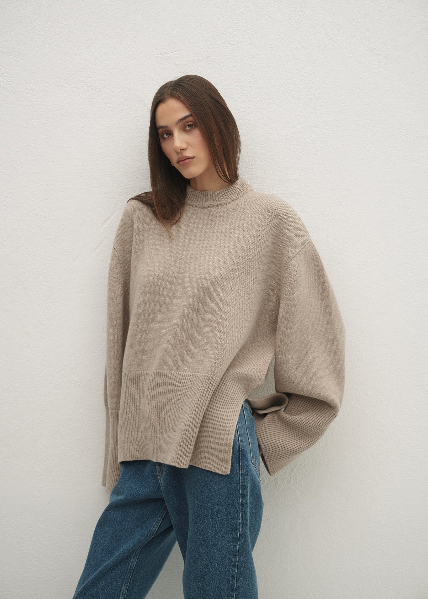 SWETER ELWEN TAUPE LECOLLET