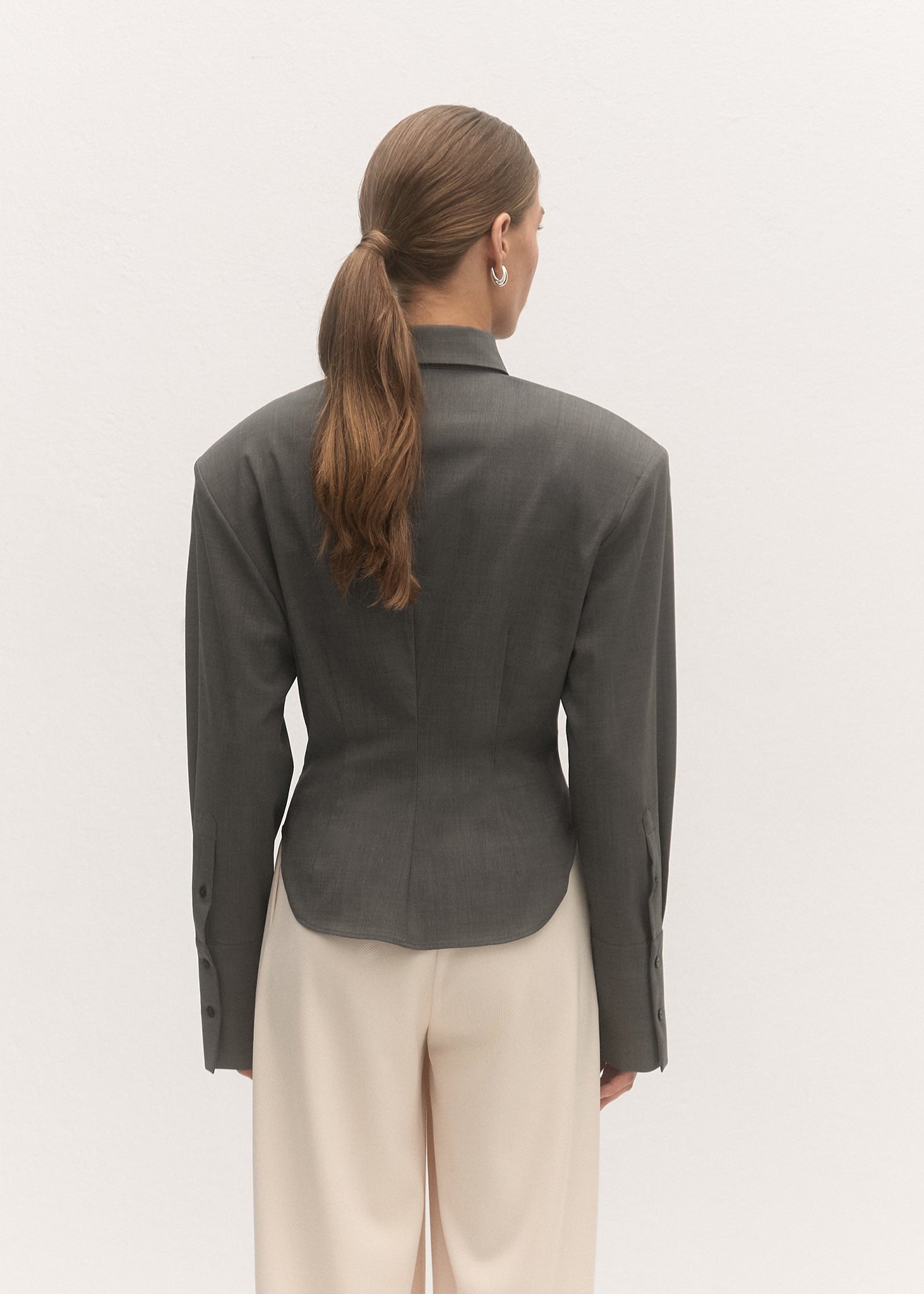 KOSZULA AURELIA GREY LECOLLET