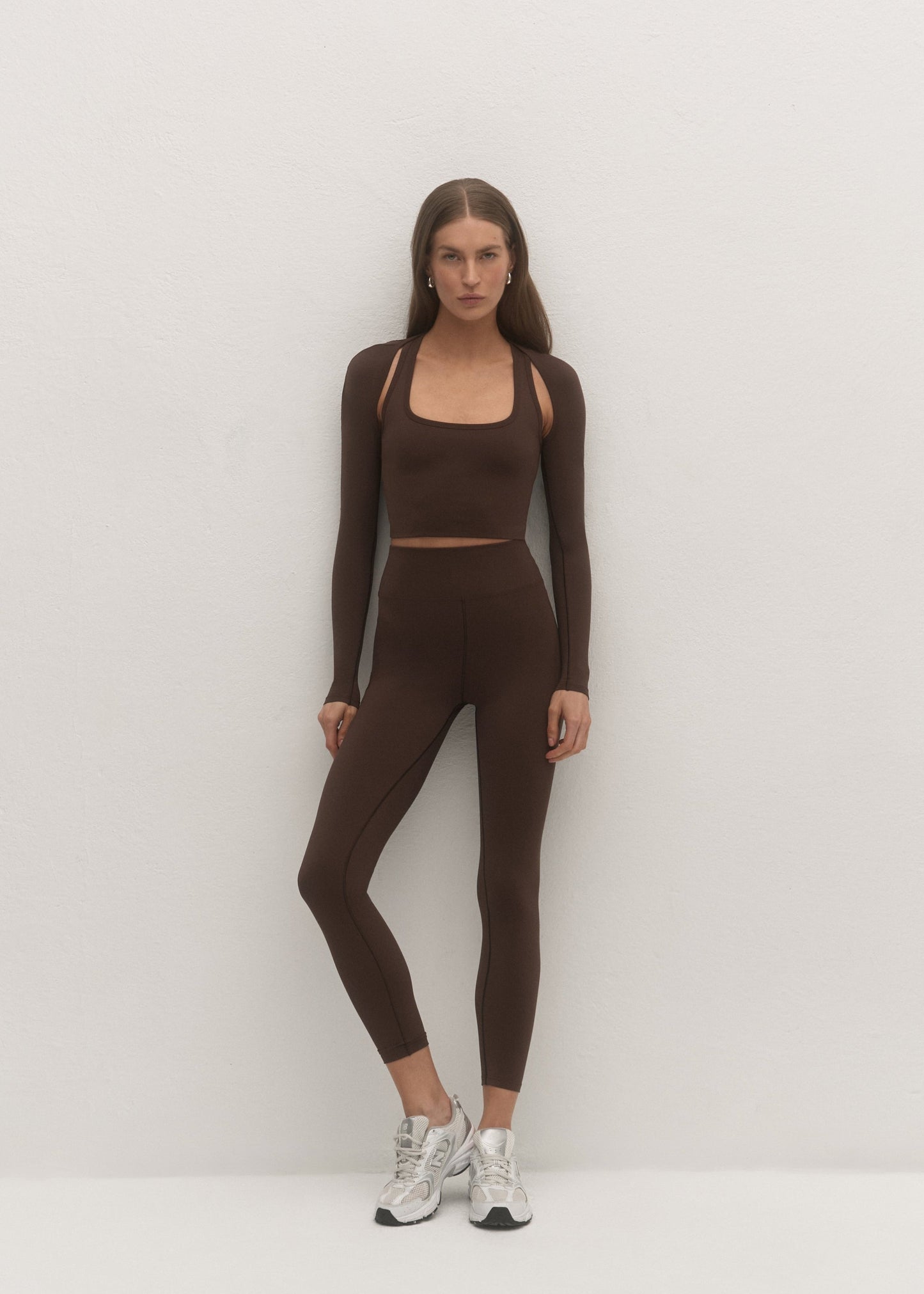 SPORTOWY TOP FLOW BROWN LECOLLET