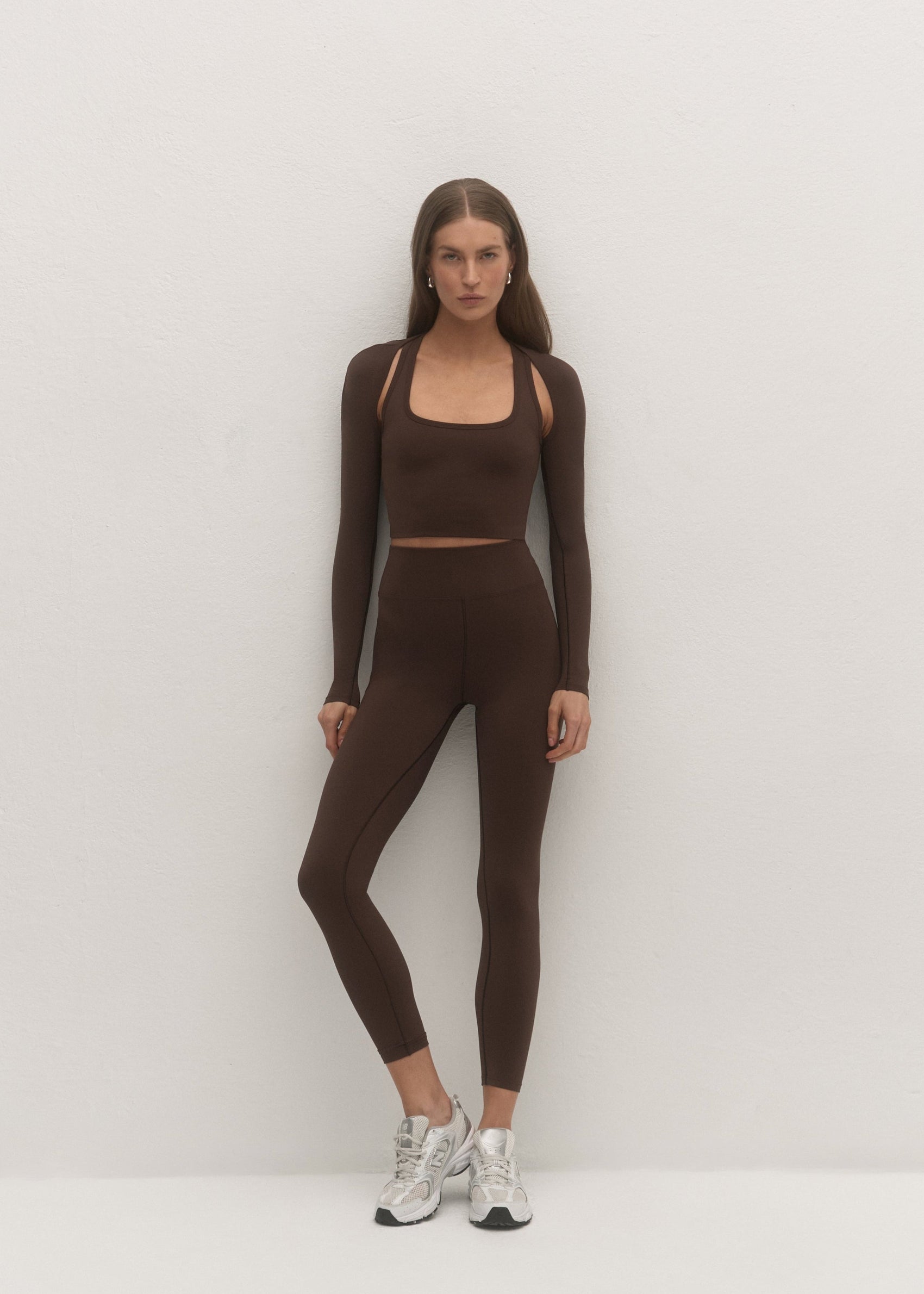 SPORTOWY TOP FLOW BROWN LECOLLET