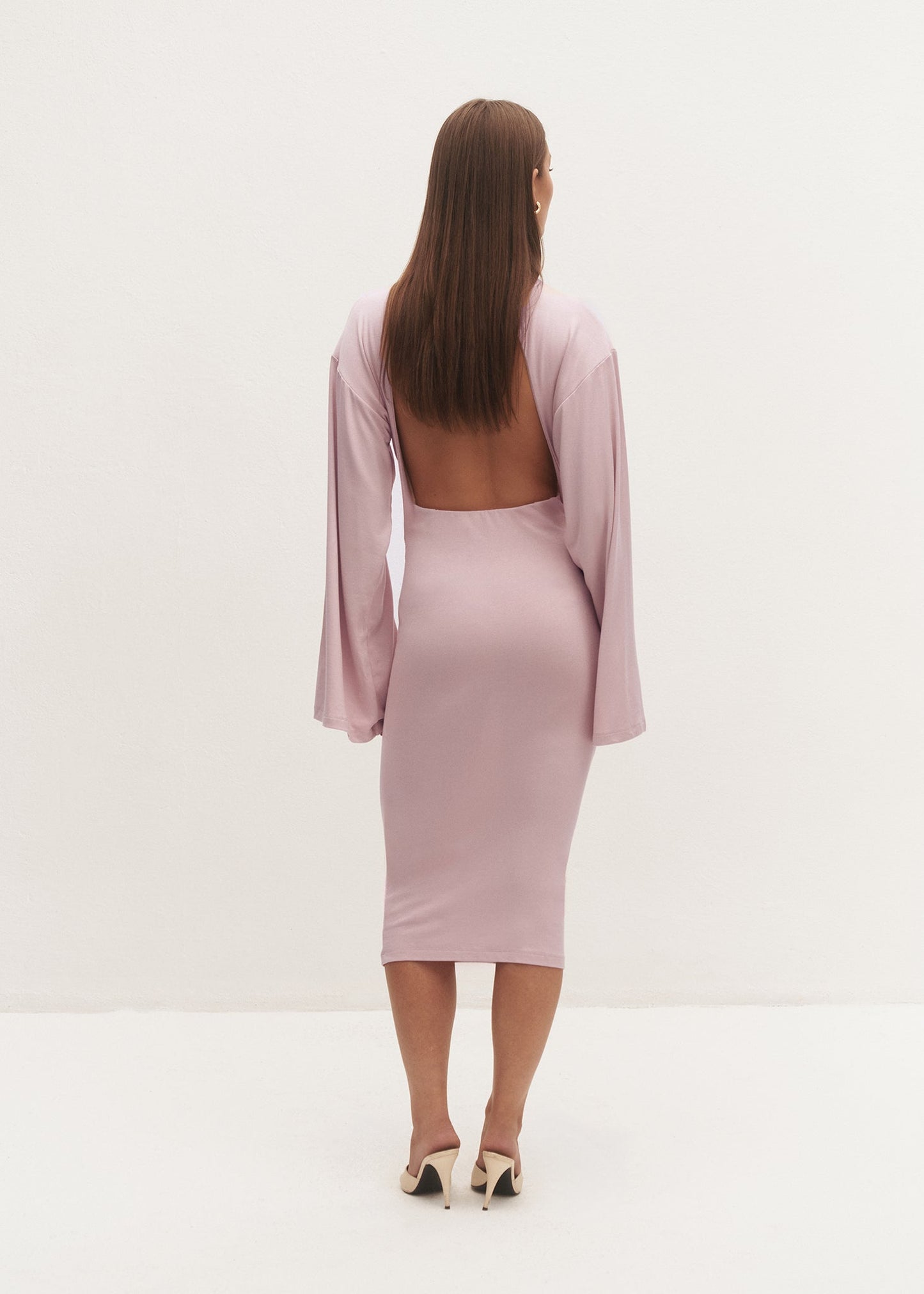 SUKIENKA AURI BACKLESS POWDER PINK LECOLLET