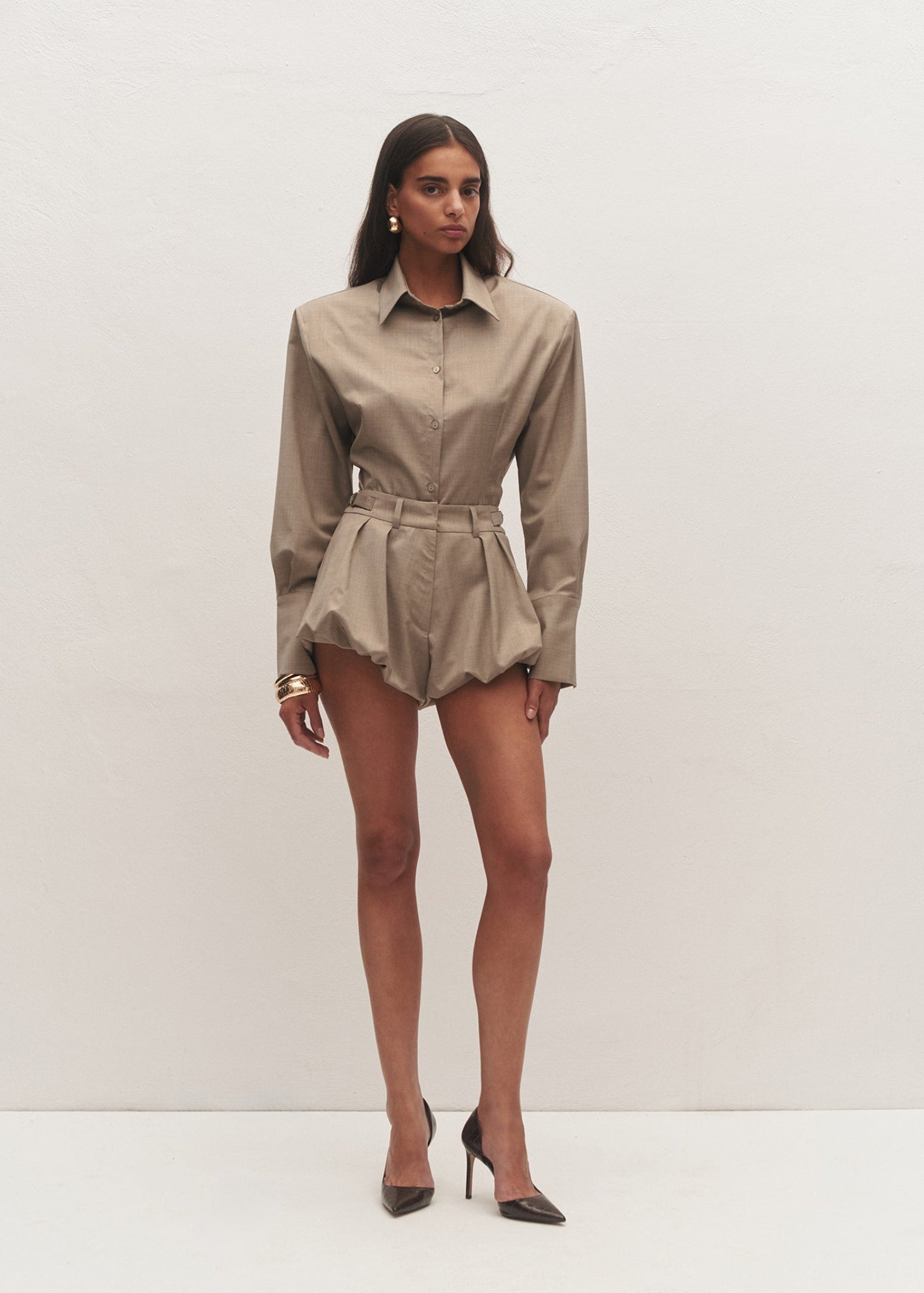 KOSZULA AURELIA BEIGE LECOLLET