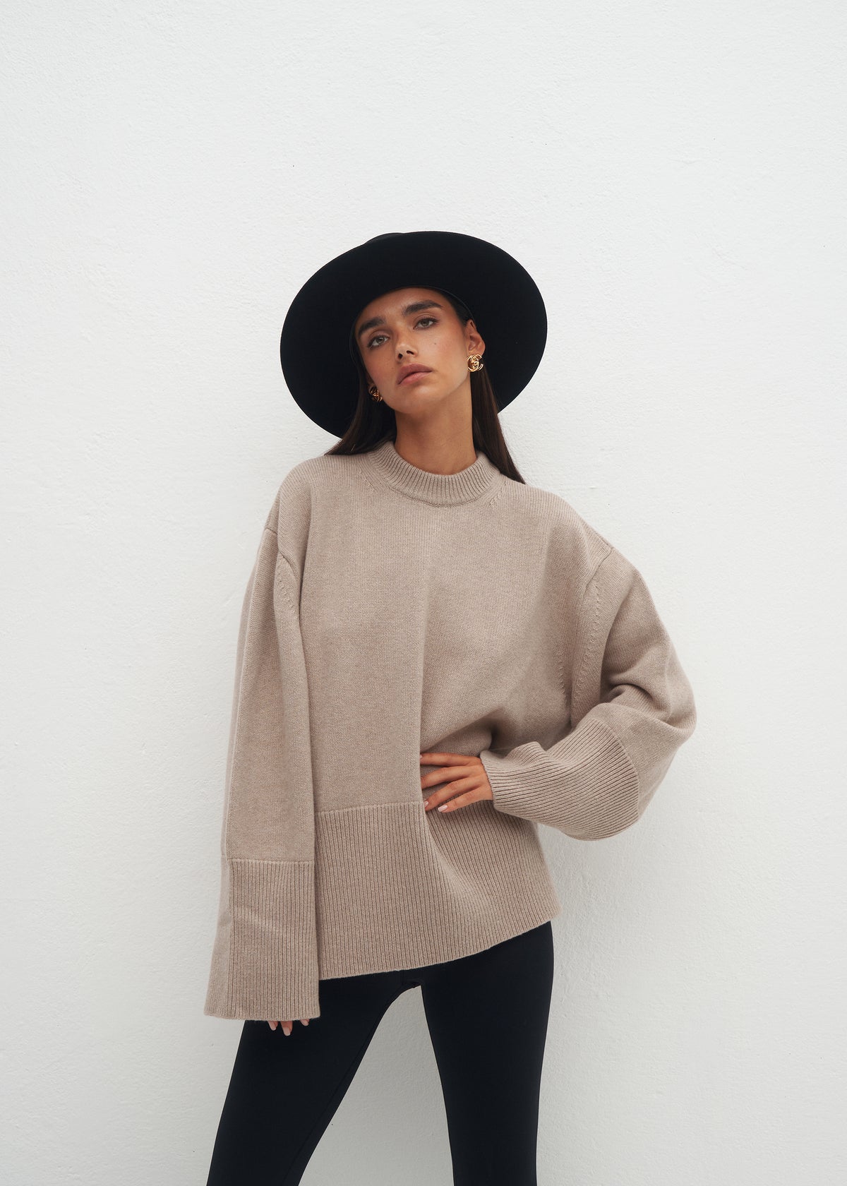 SWETER ELWEN TAUPE