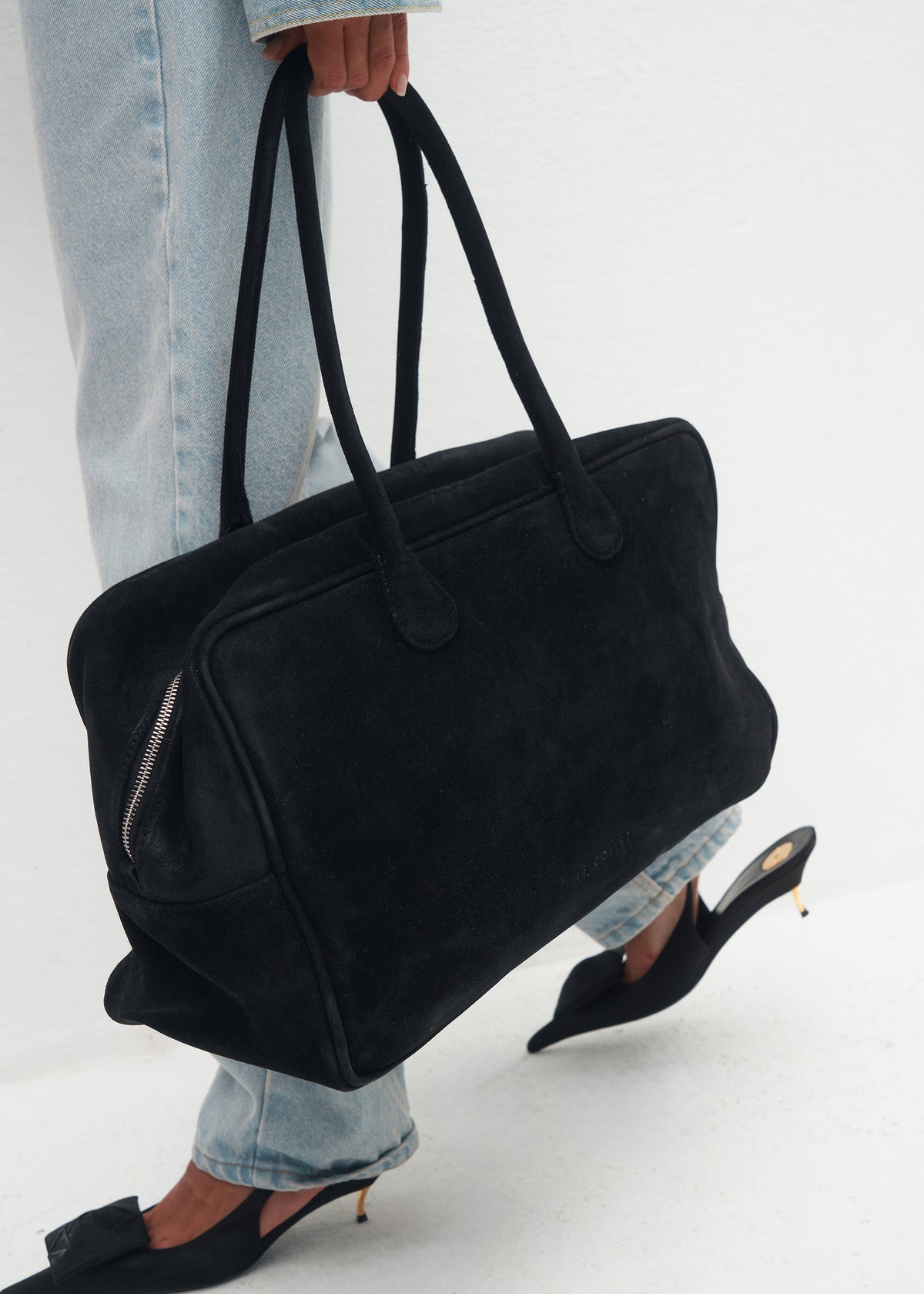 TORBA VERONA BLACK SUEDE