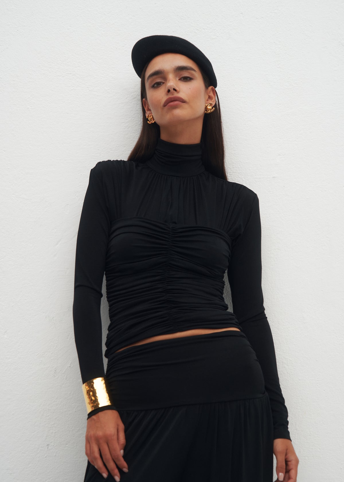 ELEONORA BLACK BLOUSE