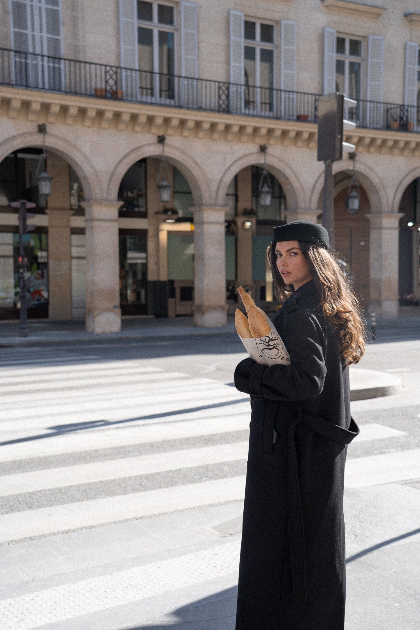 PŁASZCZ SOHO WOOL BLACK LECOLLET