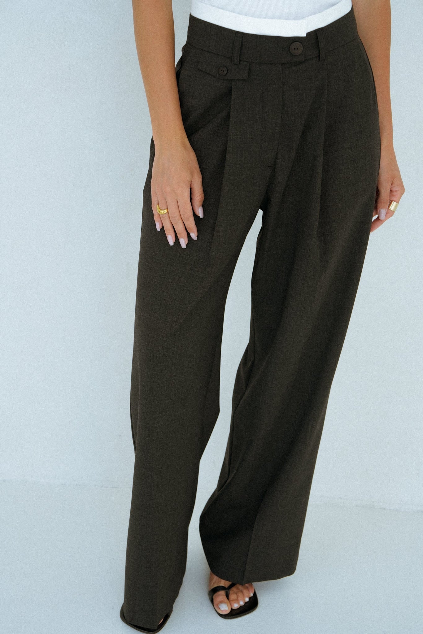 SPODNIE SIMON WOOL GREY LeCollet