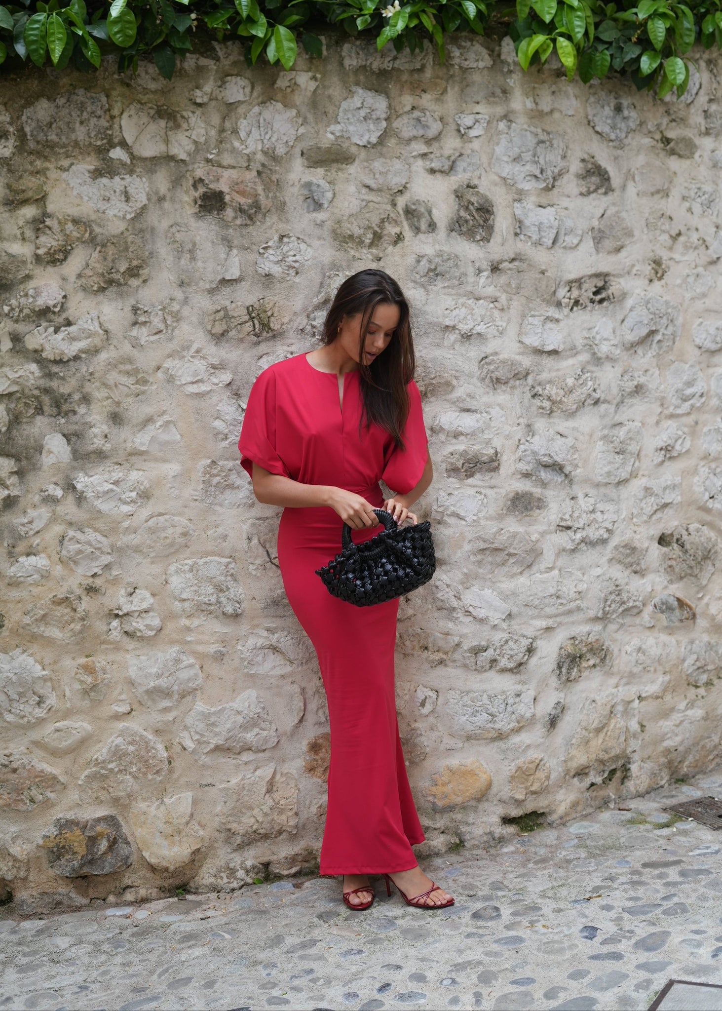 NINA DRESS RED LECOLLET