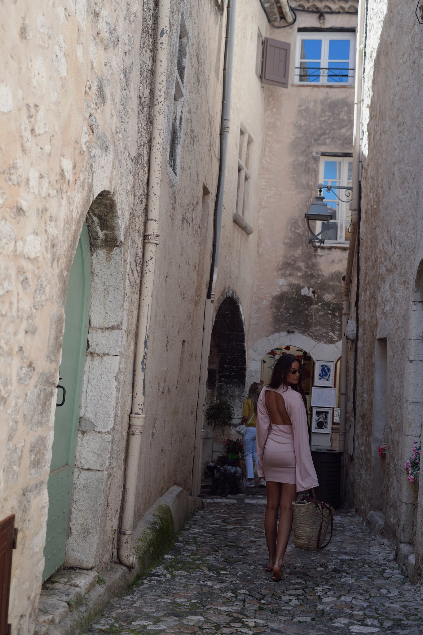 AURI BACKLESS SHORT POWDER PINK LECOLLET