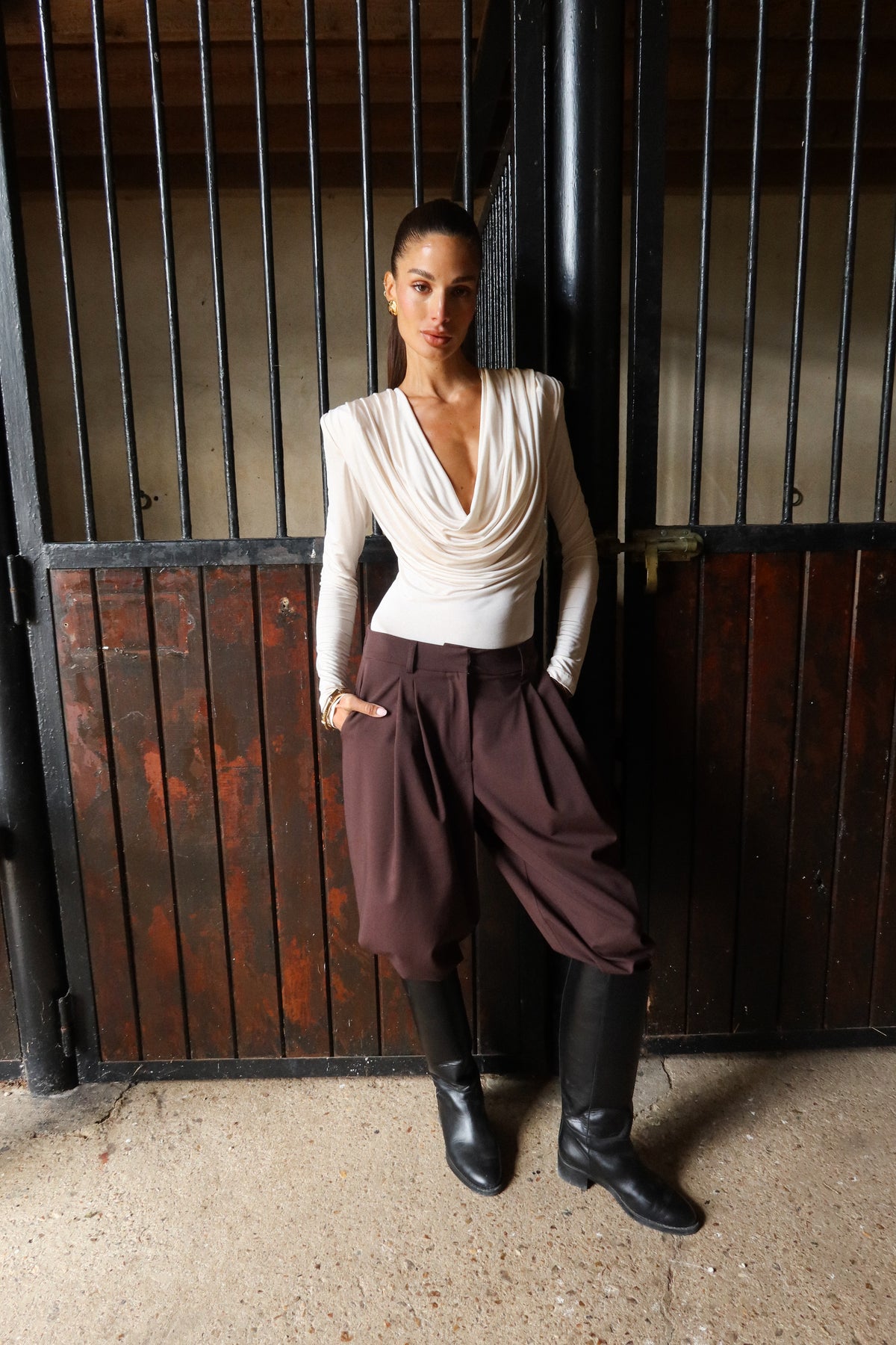 FIDEN CHOCO TROUSERS
