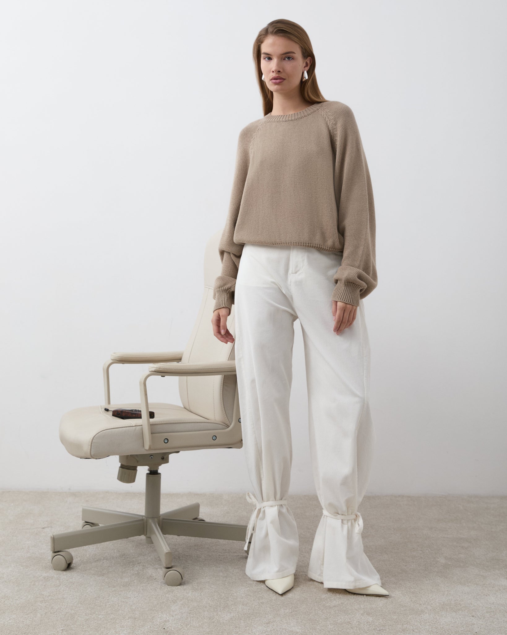 SPODNIE CASADEA CREAM LECOLLET