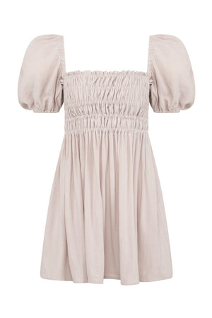 VIDA LINEN LIGHT GREY LECOLLET