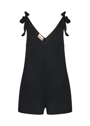 JOSUE LINEN BLACK LECOLLET