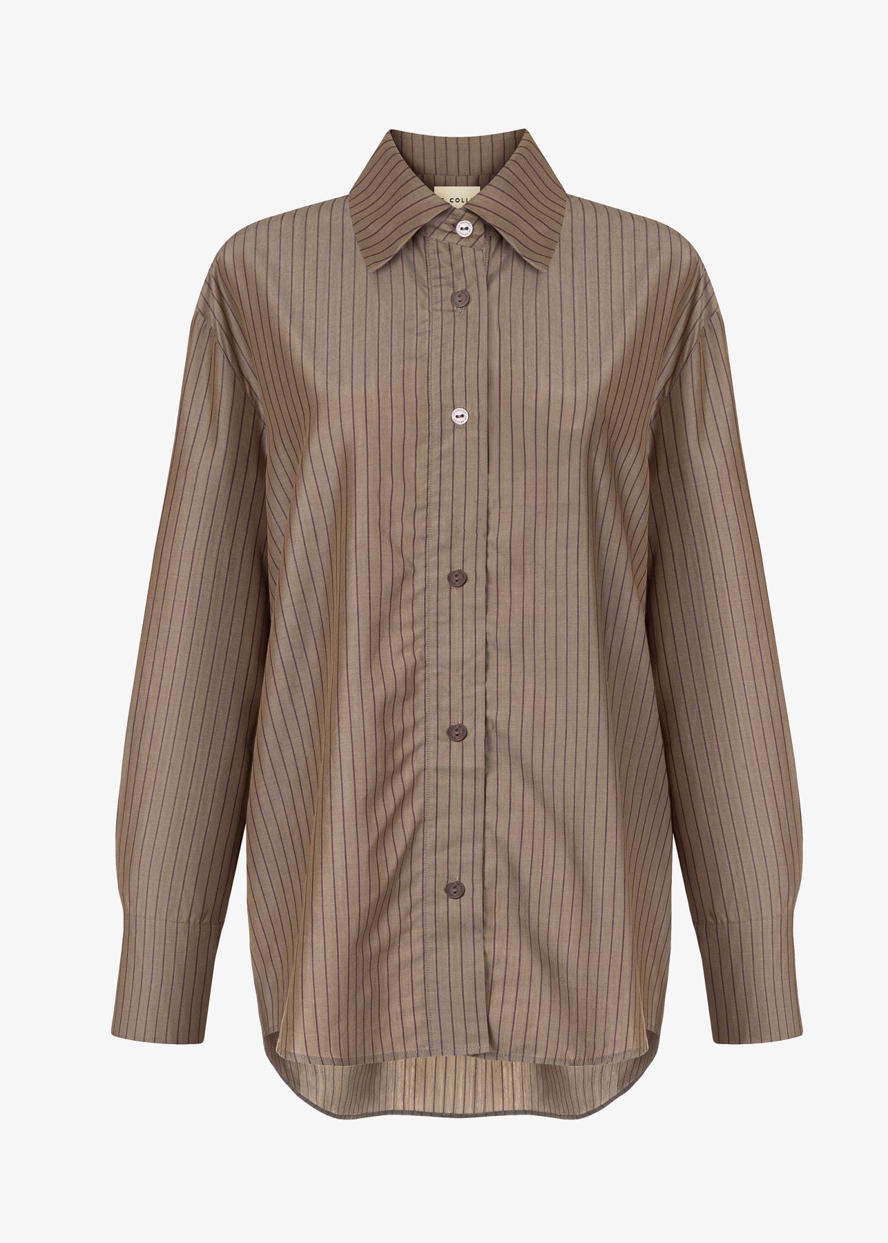 ANTON BROWN STRIPES SHIRT
