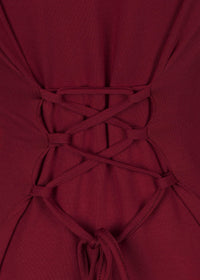 SET RODNEY HAIM BURGUNDY LECOLLET