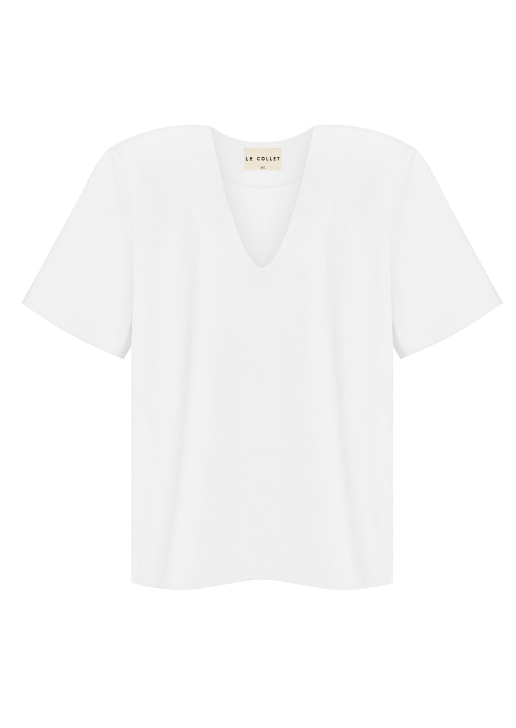 JULIE V NECK WHITE LECOLLET