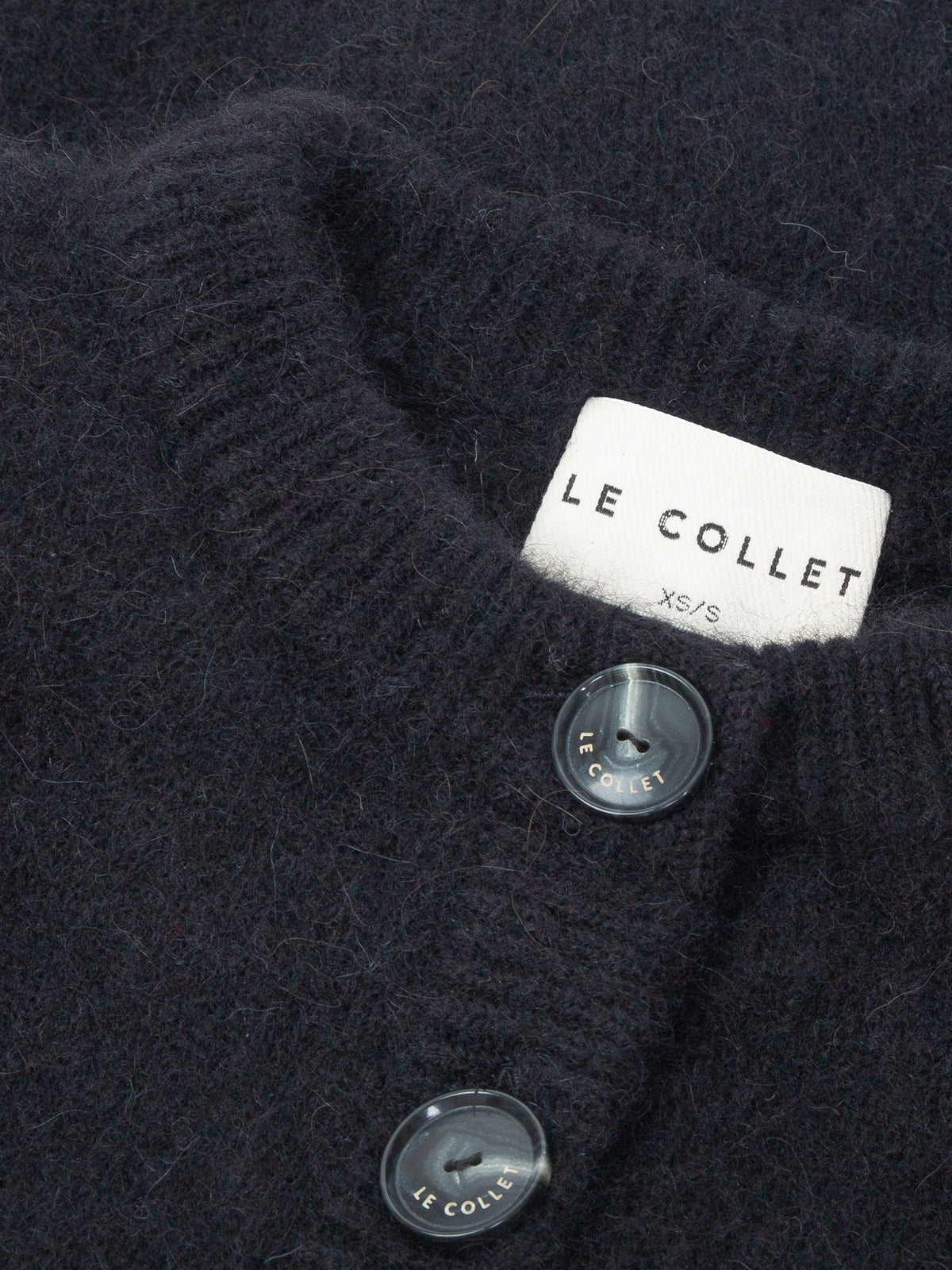 KARDIGAN ISOLA ALPACA BLACK LECOLLET