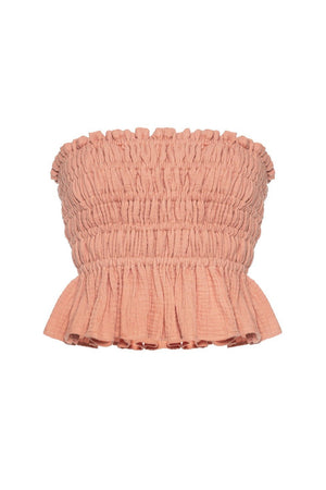 AIDA TOP MUSLIN ROSE LECOLLET