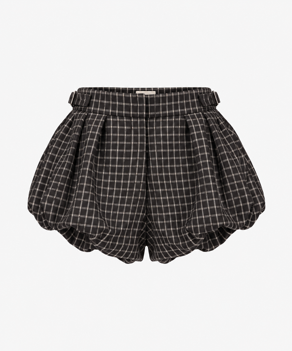 RAVENA GREY CHECKS SHORTS