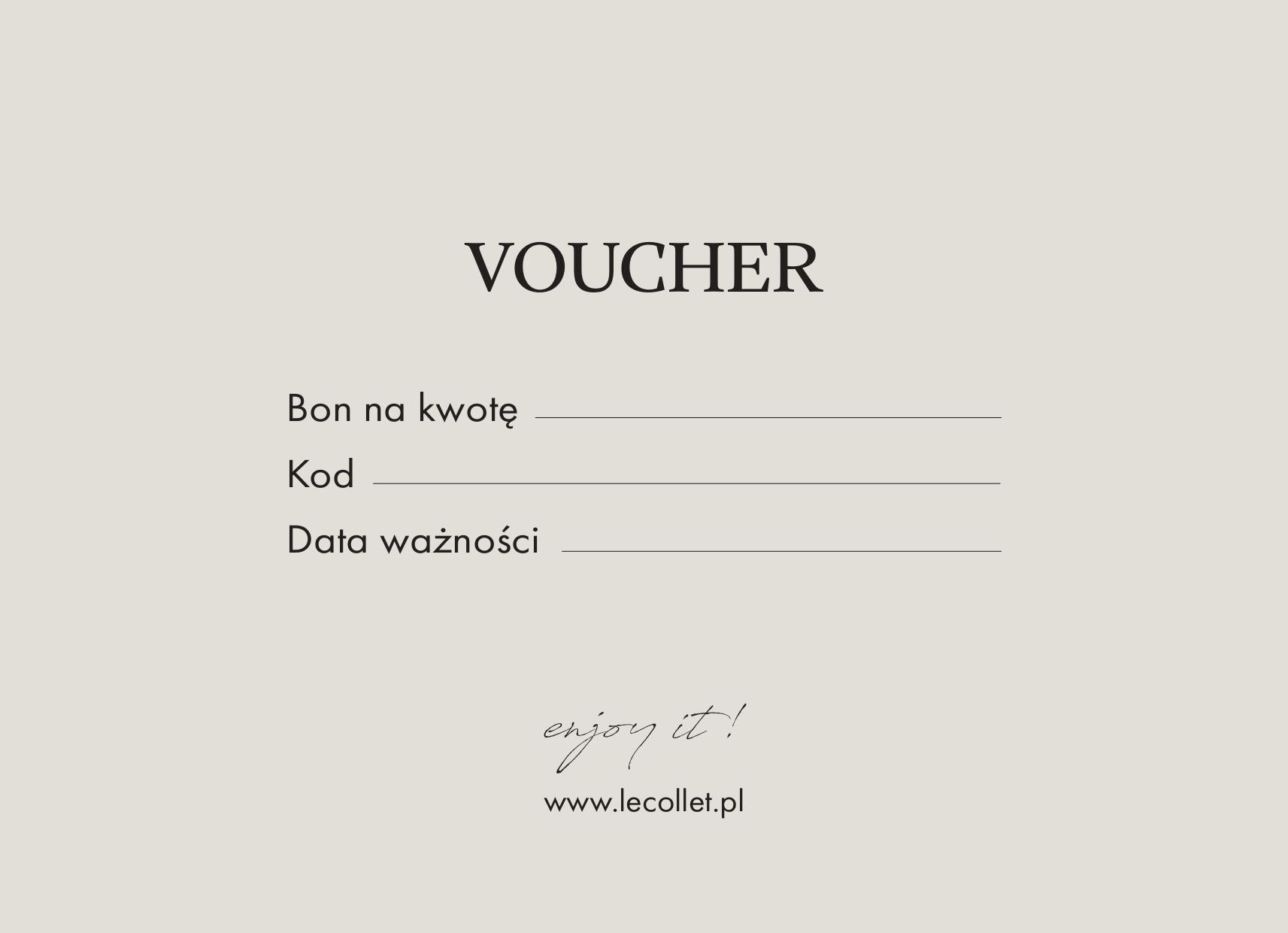 BON PODARUNKOWY LeCollet